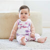 Baby Splatter Loop Terry Tank Romper, Pink/Purple Splatter - Rompers - 2
