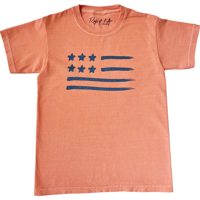 FLAG T-shirt, Retro Orange - Tees - 1