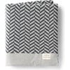 Zima Herringbone Throw Gray - Throws - 1 - thumbnail