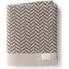 Zima Herringbone Throw Taupe - Throws - 1 - thumbnail