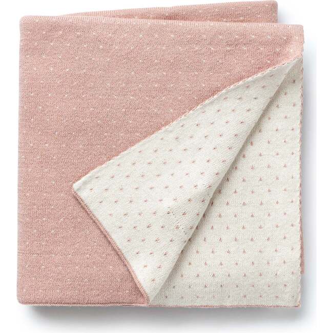 Dotty Baby Blanket, Pale Pink