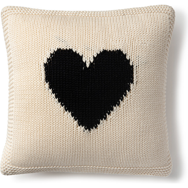 Heart Cushion, Black
