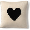 Heart Cushion, Black - Pillows - 1 - thumbnail