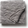 Waves Baby Blanket, Gray - Blankets - 3 - thumbnail