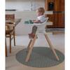 High Chair Splat Mat , Spotted, Moss - Playmats - 6