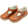 Frances T-Strap Perforated Mary Jane, Cognac - Mary Janes - 1 - thumbnail