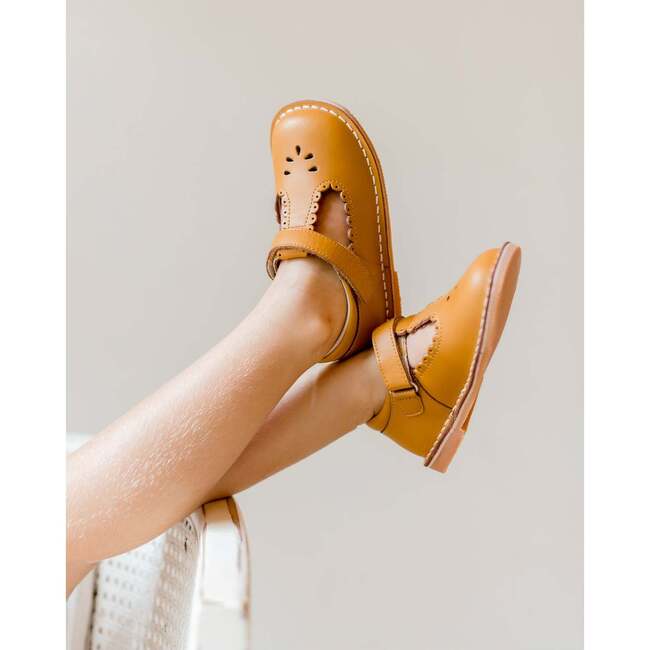 Angie Scalloped T-Strap Mary Jane, Mustard - Mary Janes - 3