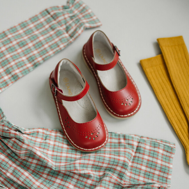 Antonia Classic Leather Mary Jane, Red - Mary Janes - 4