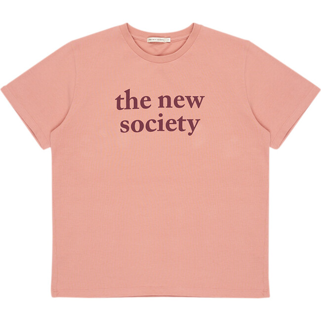 Women's Logo Print Short Sleeve Tee, Pink - Tees - 1
