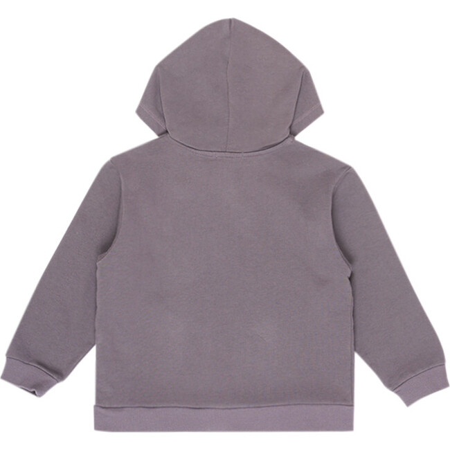 Logo Flock Hoodie, Burgundy - Sweaters - 2