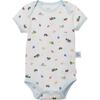 Slip-On Short-Sleeve Onesie Bodysuit, Blue Vehicle - Onesies - 1 - thumbnail