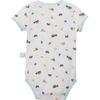Slip-On Short-Sleeve Onesie Bodysuit, Blue Vehicle - Onesies - 2
