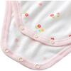 Slip-On Short-Sleeve Onesie Bodysuit, Pink Flower - Onesies - 3