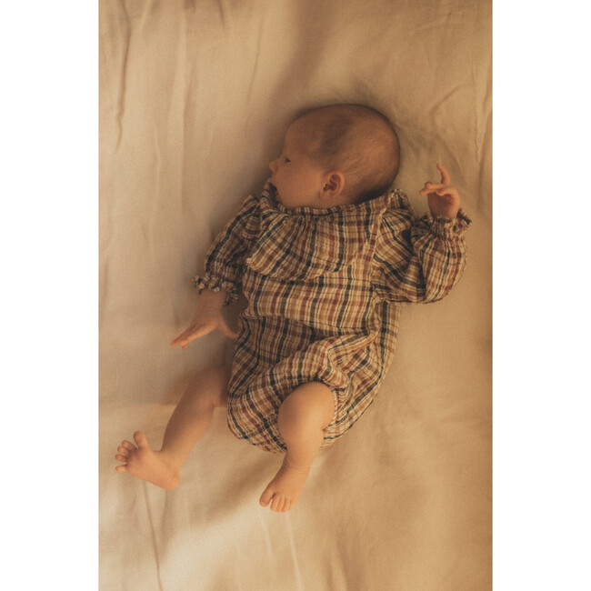 Benerice Baby Romper, Plaid - Rompers - 3