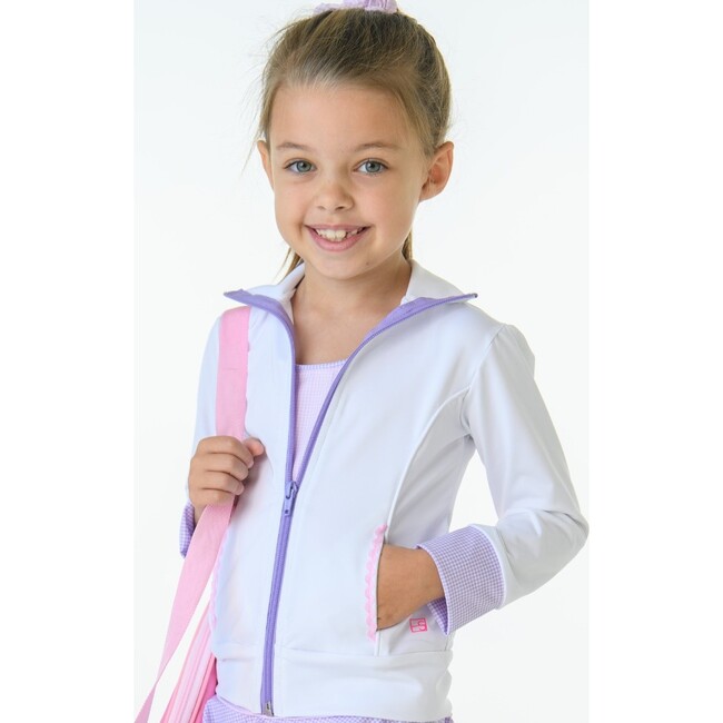 Juliet Jacket, White & LavMG - Jackets - 3