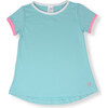 Bridget Basic T, Turq & Pink - T-Shirts - 1 - thumbnail