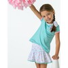 Bridget Basic T, Turq & Pink - T-Shirts - 2