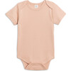 Classic Short Sleeve Bodysuit, Blush - Onesies - 1 - thumbnail