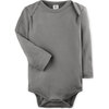 Classic Long Sleeve Bodysuit, Pewter - Onesies - 1 - thumbnail