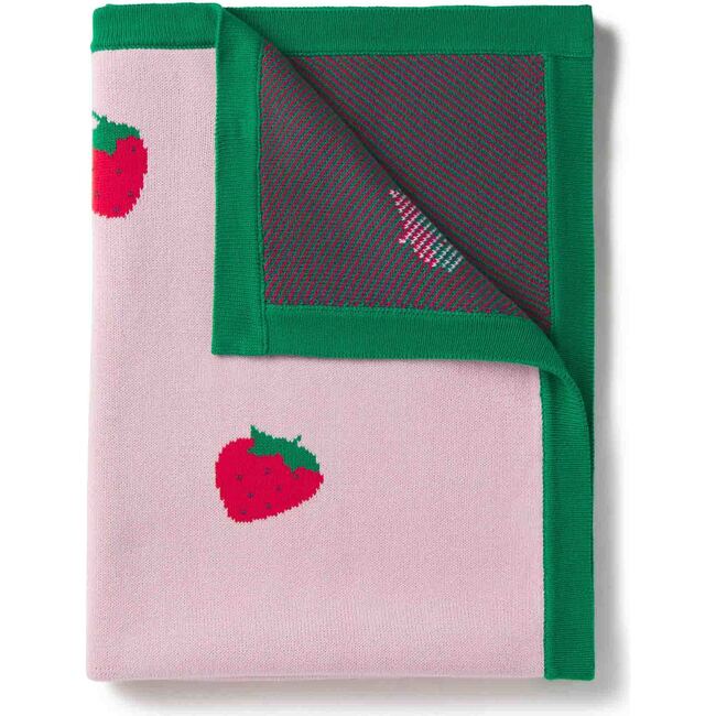 Stroller Blanket Strawberry, Lilly's Pink - Blankets - 1