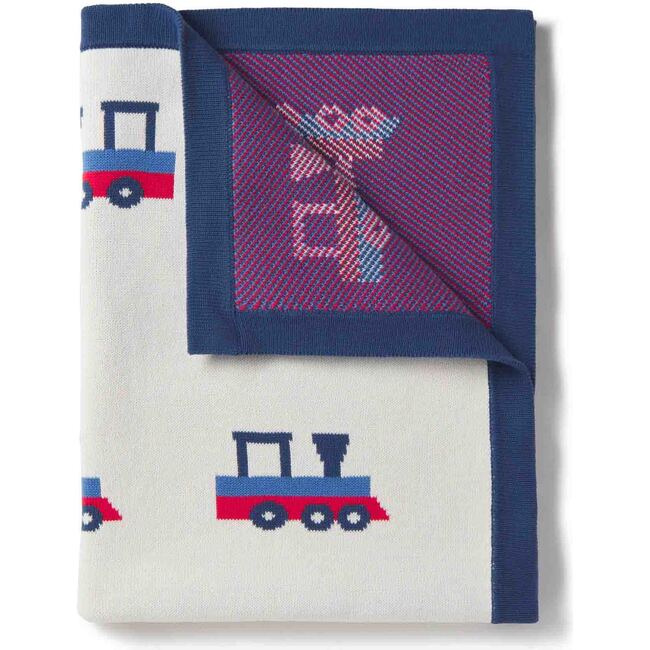 Stroller Blanket Train, Cannoli Cream