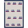 Stroller Blanket Train, Cannoli Cream - Blankets - 2 - thumbnail