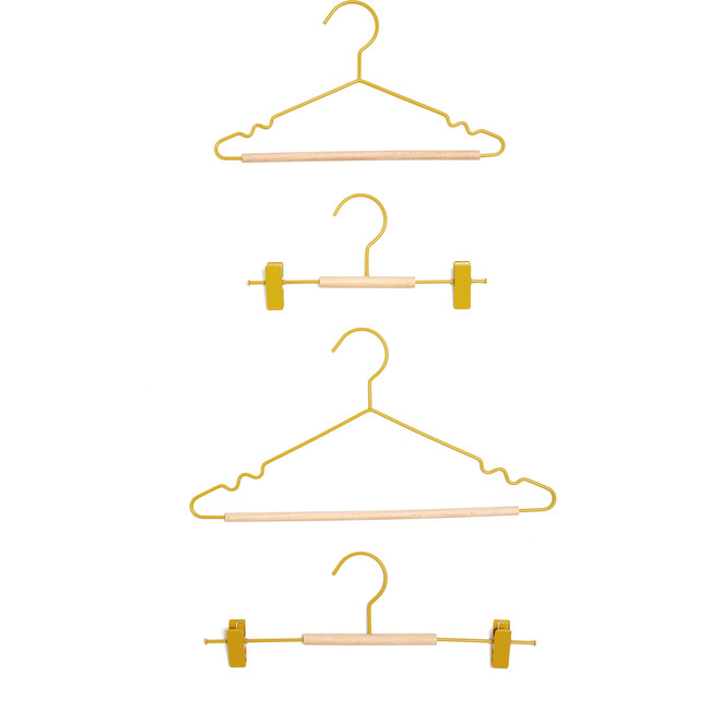 Adult Clip Hangers, Mustard - Storage - 3