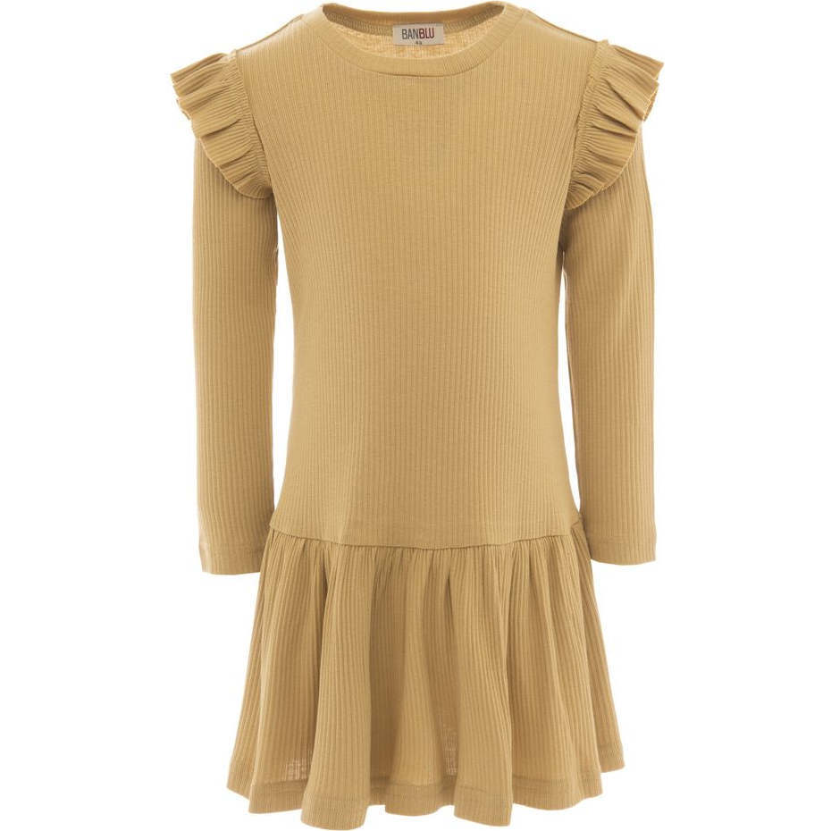Biscotti Modal Ruffle Dress, Yellow - Dresses - 1