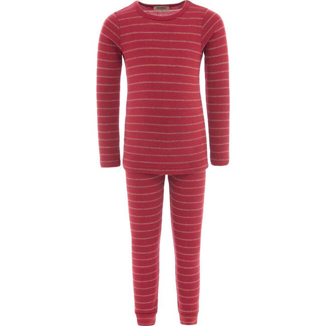 Striped Modal Outfit, Red