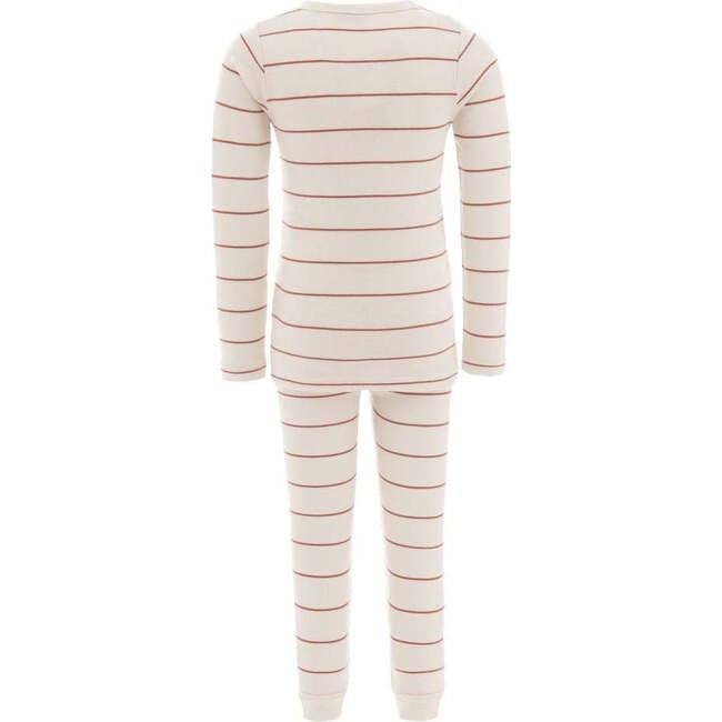 Striped Modal Outfit, Beige - Mixed Apparel Set - 2