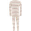 Striped Modal Outfit, Beige - Mixed Apparel Set - 2