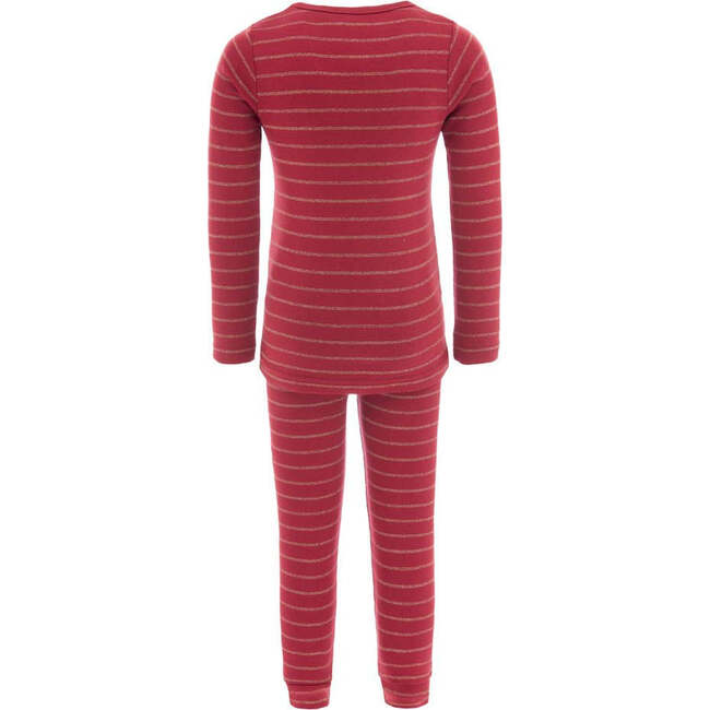 Striped Modal Outfit, Red