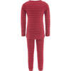 Striped Modal Outfit, Red - Mixed Apparel Set - 2