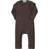 Oak LS Modal Romper, Brown - Bodysuits - 1 - thumbnail