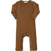 LS Modal Romper, Brown - Bodysuits - 1 - thumbnail