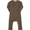 Olive LS Modal Romper, Green - Bodysuits - 1 - thumbnail