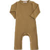 Camel LS Modal Romper, Beige - Bodysuits - 1 - thumbnail