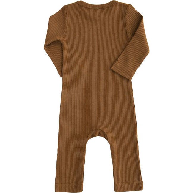 LS Modal Romper, Brown - Bodysuits - 2