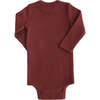 Rust LS Modal Bodysuit, Red - Bodysuits - 2