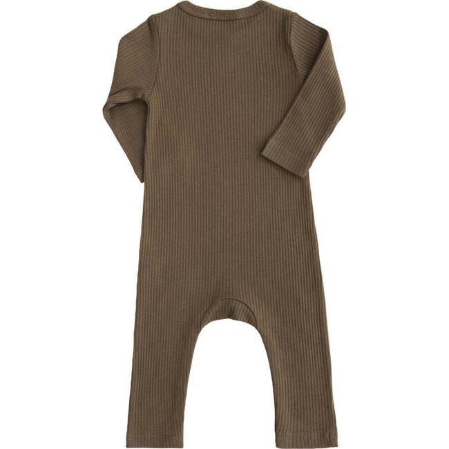 Olive LS Modal Romper, Green - Bodysuits - 2