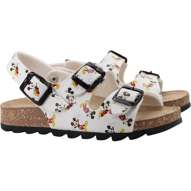 Mickey Mouse Buckle Sandals, White