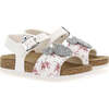 Mickey Mouse Logo Sandals, White - Sandals - 1 - thumbnail