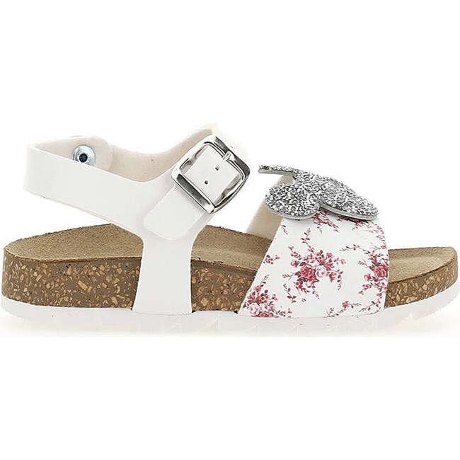 Mickey Mouse Logo Sandals, White - Sandals - 2