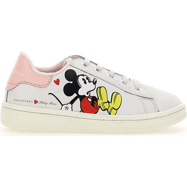 Mickey Tab Laced Sneakers, White - Sneakers - 2