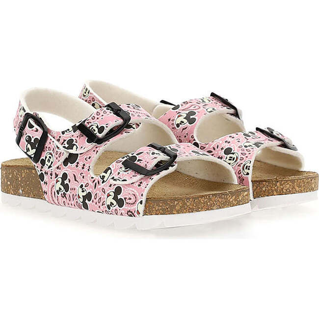 Mickey Mouse Buckle Sandals, Pink