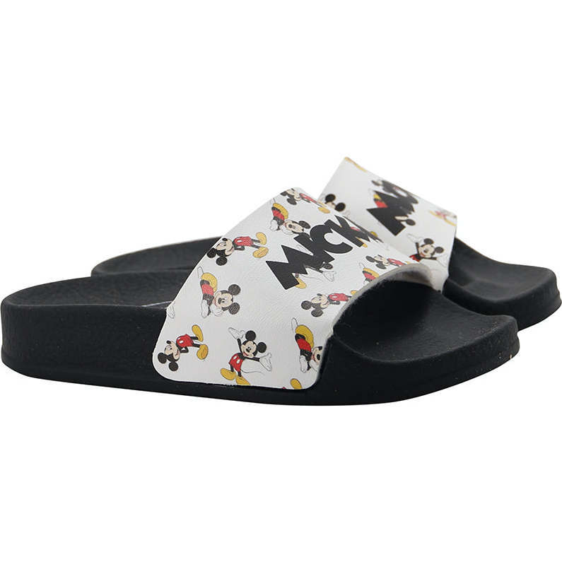 Mickey Mouse Beach Slides, White - Sandals - 1