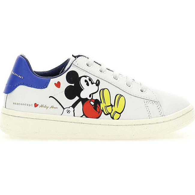 Mickey Blue Tab Sneakers, White - Sneakers - 2