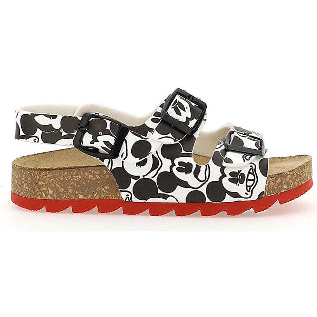 Mickey Mouse Red Sole Sandals, White