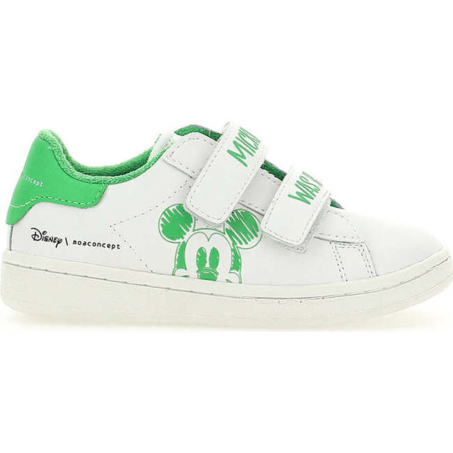 Trim Mickey Velcro Sneakers, Green