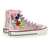 Mickey High Top Sneakers, Pink - Sneakers - 3 - thumbnail